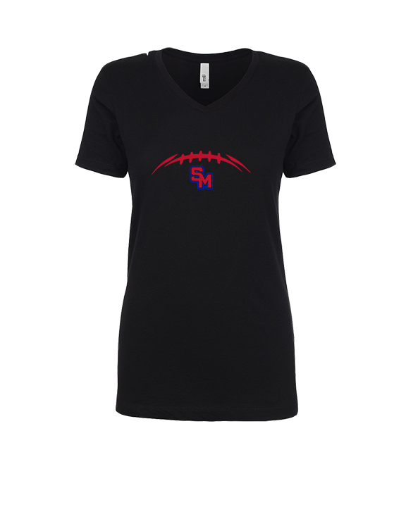 San Marcos HS Football Laces - Womens Vneck