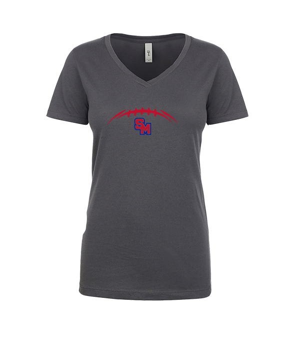 San Marcos HS Football Laces - Womens Vneck