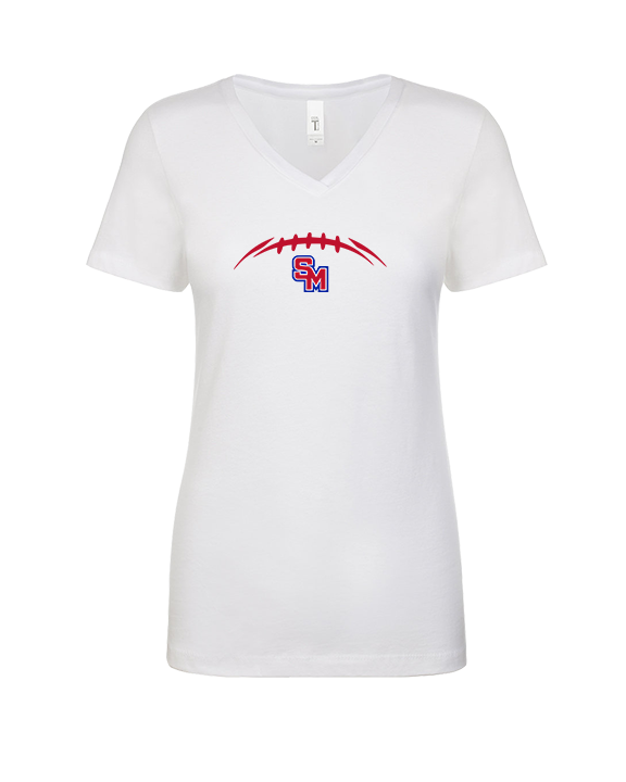 San Marcos HS Football Laces - Womens Vneck