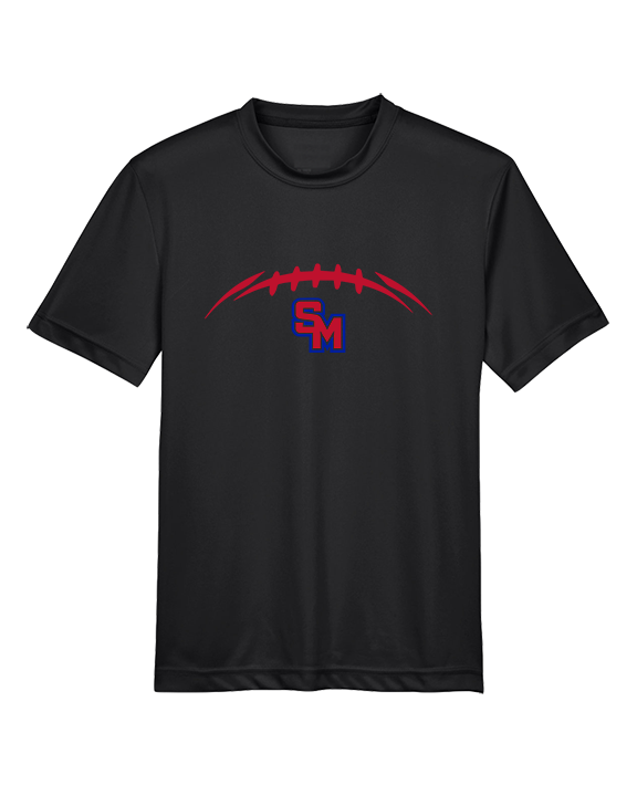 San Marcos HS Football Laces - Youth Performance Shirt