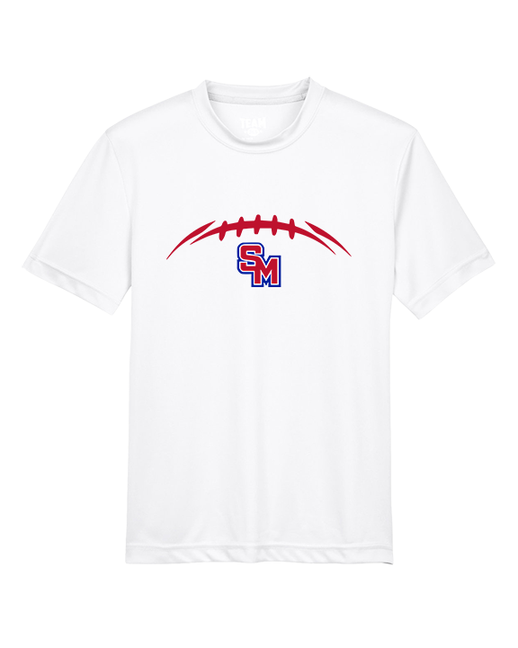 San Marcos HS Football Laces - Youth Performance Shirt
