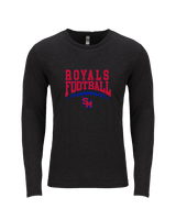 San Marcos HS Football School Football - Tri-Blend Long Sleeve