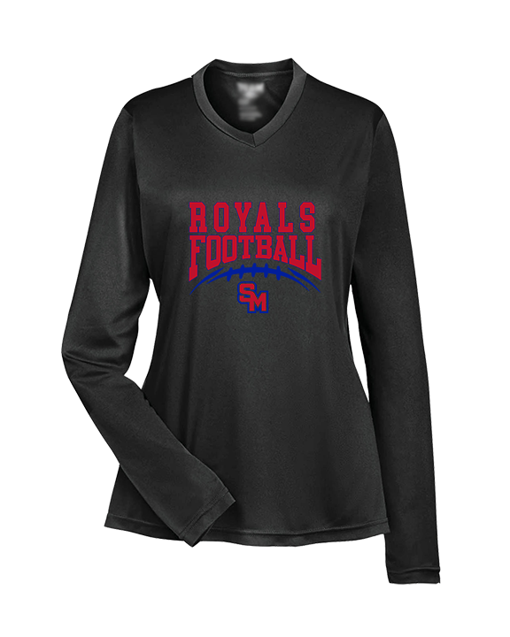 San Marcos HS Football School Football - Womens Performance Longsleeve