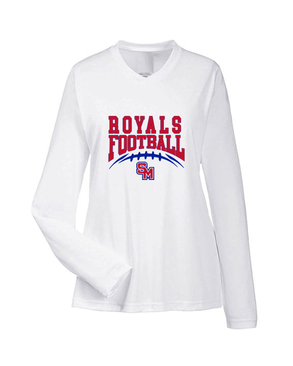 San Marcos HS Football School Football - Womens Performance Longsleeve