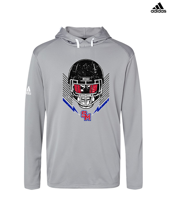 San Marcos HS Football Skull Crusher - Mens Adidas Hoodie