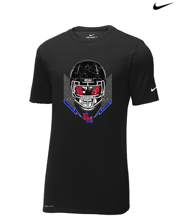 San Marcos HS Football Skull Crusher - Mens Nike Cotton Poly Tee
