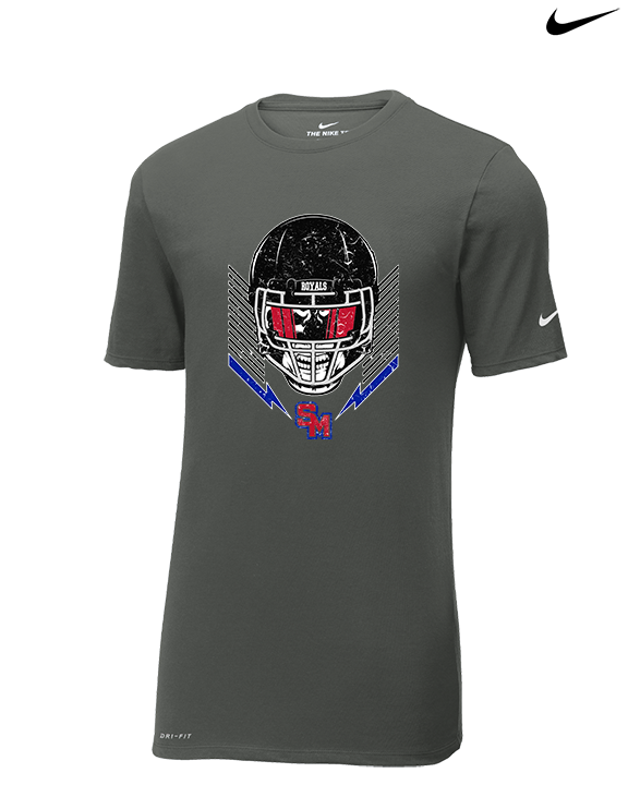 San Marcos HS Football Skull Crusher - Mens Nike Cotton Poly Tee