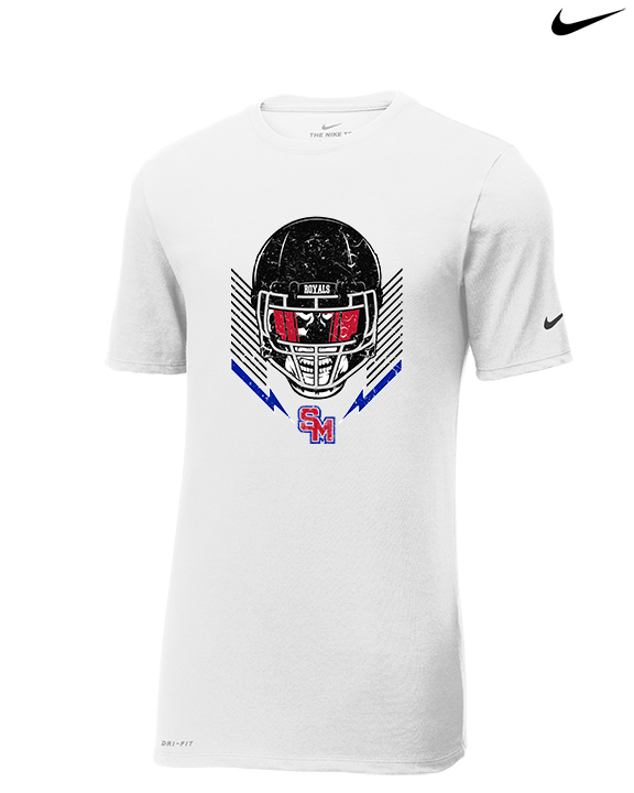 San Marcos HS Football Skull Crusher - Mens Nike Cotton Poly Tee