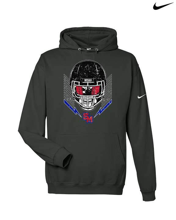 San Marcos HS Football Skull Crusher - Nike Club Fleece Hoodie