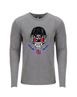 San Marcos HS Football Skull Crusher - Tri-Blend Long Sleeve