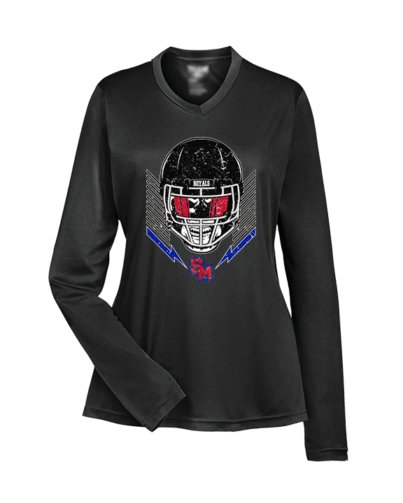 San Marcos HS Football Skull Crusher - Womens Performance Longsleeve