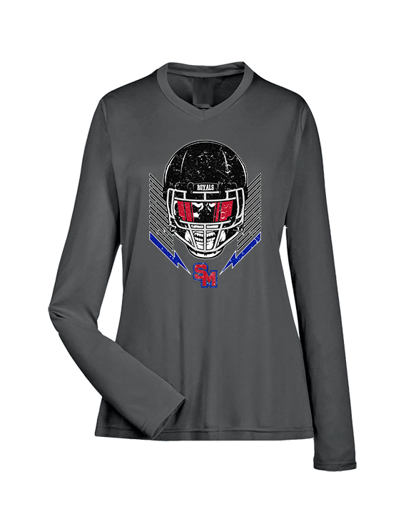 San Marcos HS Football Skull Crusher - Womens Performance Longsleeve