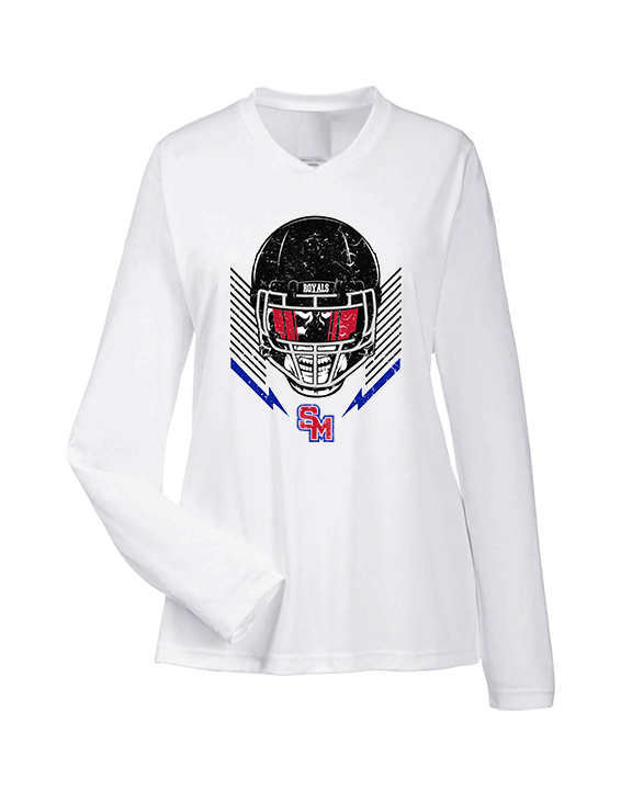 San Marcos HS Football Skull Crusher - Womens Performance Longsleeve