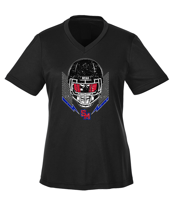 San Marcos HS Football Skull Crusher - Womens Performance Shirt