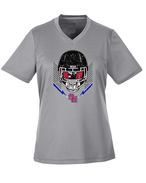 San Marcos HS Football Skull Crusher - Womens Performance Shirt