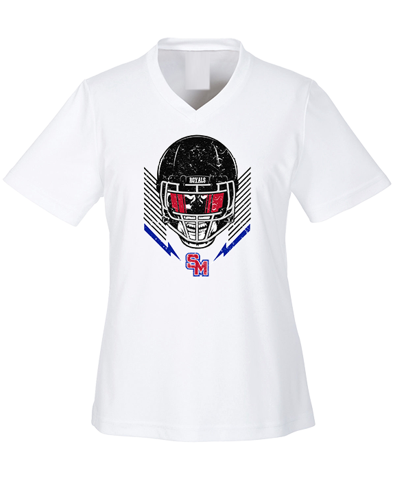 San Marcos HS Football Skull Crusher - Womens Performance Shirt