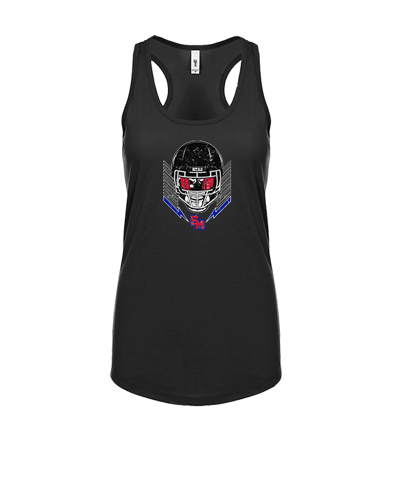 San Marcos HS Football Skull Crusher - Womens Tank Top