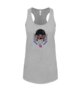 San Marcos HS Football Skull Crusher - Womens Tank Top
