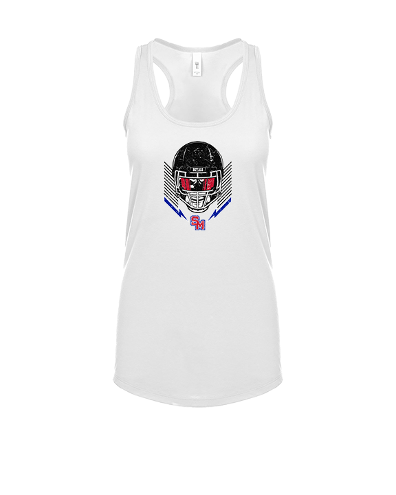 San Marcos HS Football Skull Crusher - Womens Tank Top
