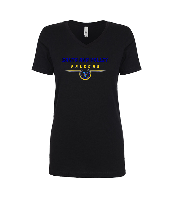 Santa Ana Valley HS Football Design - Womens V-Neck