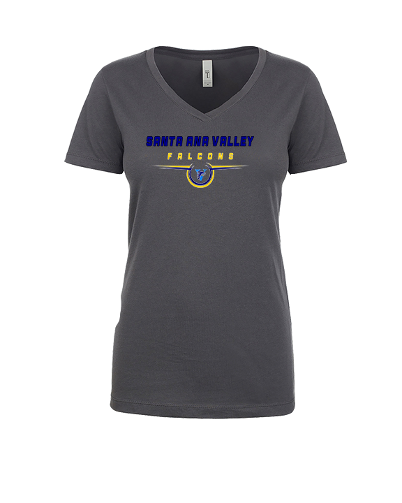 Santa Ana Valley HS Football Design - Womens V-Neck