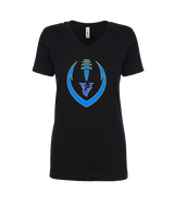 Santa Ana Valley HS Football Full Football - Womens Vneck