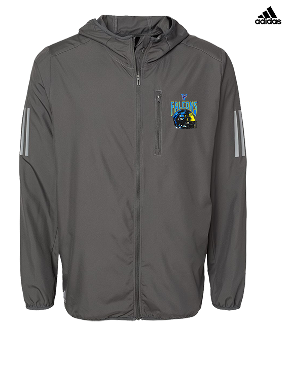 Santa Ana Valley HS Football Helmet - Mens Adidas Full Zip Jacket