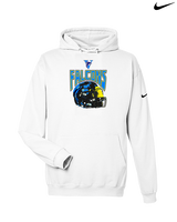 Santa Ana Valley HS Football Helmet - Nike Club Fleece Hoodie