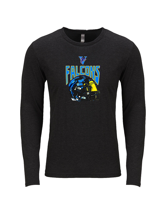 Santa Ana Valley HS Football Helmet - Tri-Blend Long Sleeve
