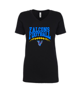 Santa Ana Valley HS Football School Football - Womens Vneck