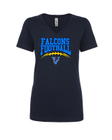 Santa Ana Valley HS Football School Football - Womens Vneck