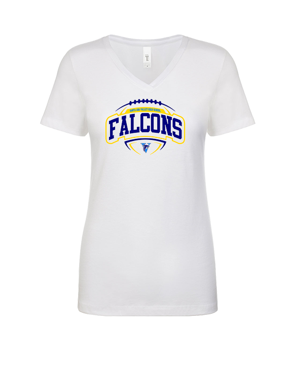 Santa Ana Valley HS Football Toss - Womens Vneck