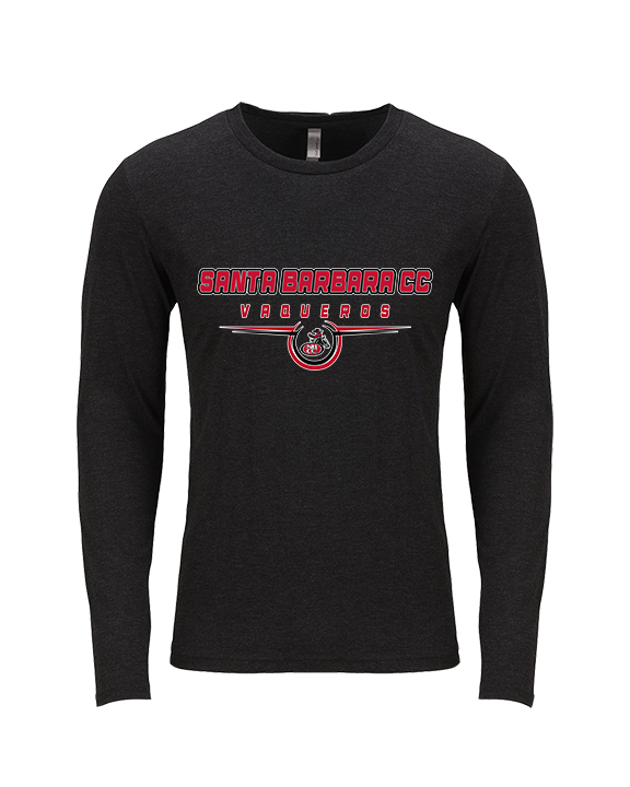 Santa Barbara CC Football Design - Tri-Blend Long Sleeve