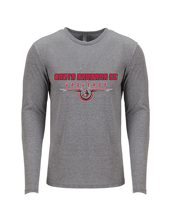 Santa Barbara CC Football Design - Tri-Blend Long Sleeve