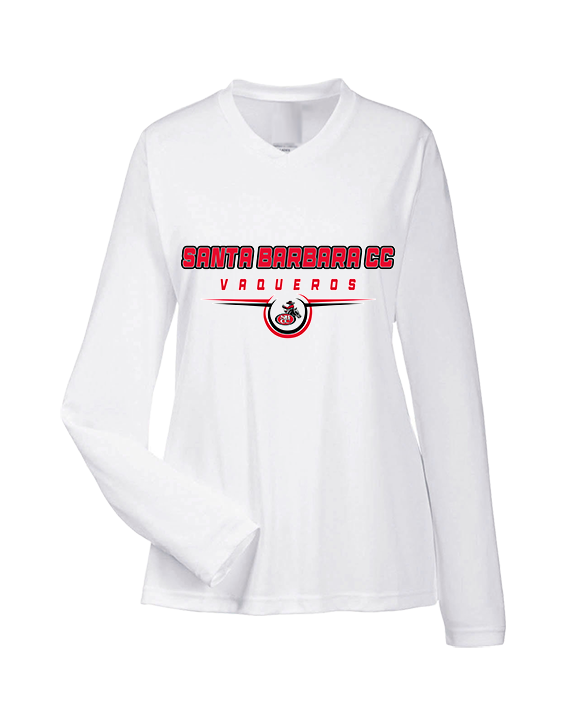 Santa Barbara CC Football Design - Womens Performance Longsleeve