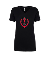 Santa Barbara CC Football Full Football - Womens Vneck