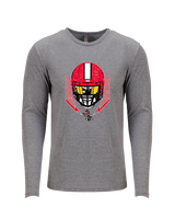 Santa Barbara CC Football Skull Crusher - Tri-Blend Long Sleeve