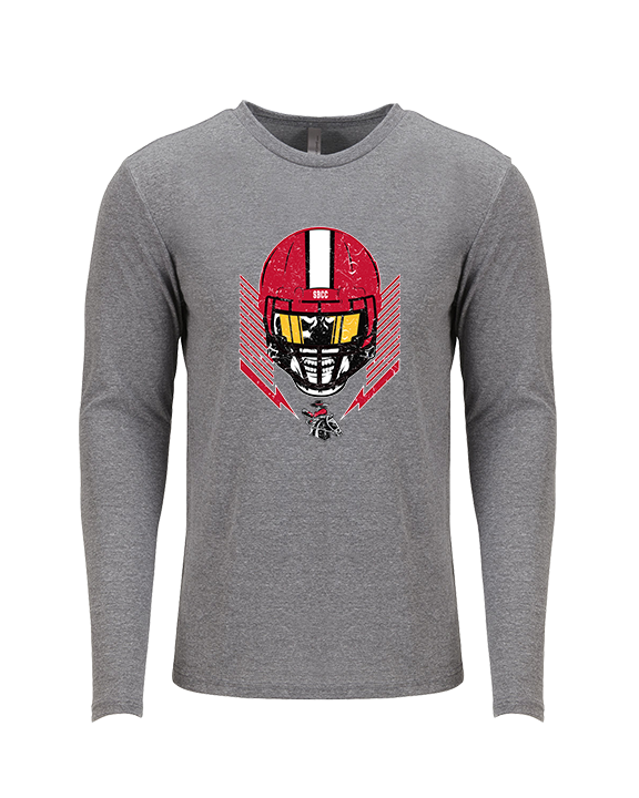 Santa Barbara CC Football Skull Crusher - Tri-Blend Long Sleeve