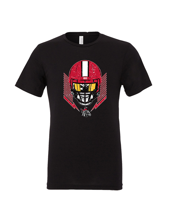 Santa Barbara CC Football Skull Crusher - Tri-Blend Shirt