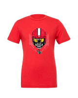 Santa Barbara CC Football Skull Crusher - Tri-Blend Shirt