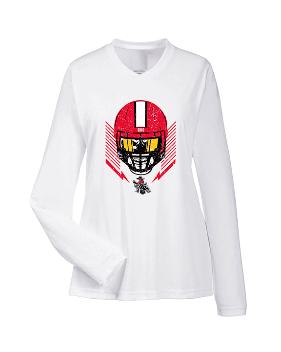 Santa Barbara CC Football Skull Crusher - Womens Performance Longsleeve