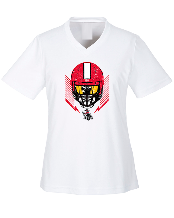 Santa Barbara CC Football Skull Crusher - Womens Performance Shirt