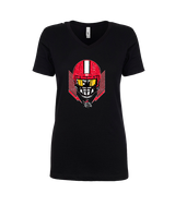 Santa Barbara CC Football Skull Crusher - Womens Vneck