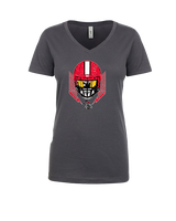 Santa Barbara CC Football Skull Crusher - Womens Vneck