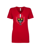 Santa Barbara CC Football Skull Crusher - Womens Vneck