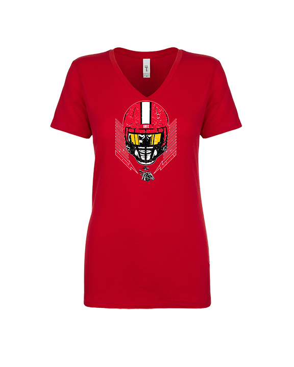 Santa Barbara CC Football Skull Crusher - Womens Vneck