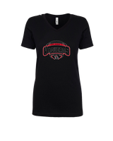 Santa Barbara CC Football Toss - Womens Vneck