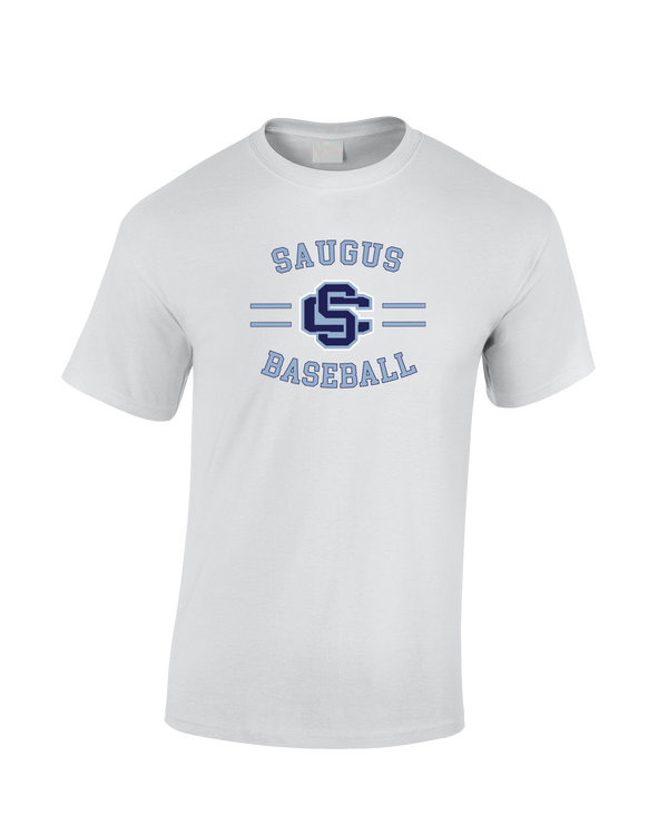 Saugus HS Baseball Curve - Cotton T-Shirt