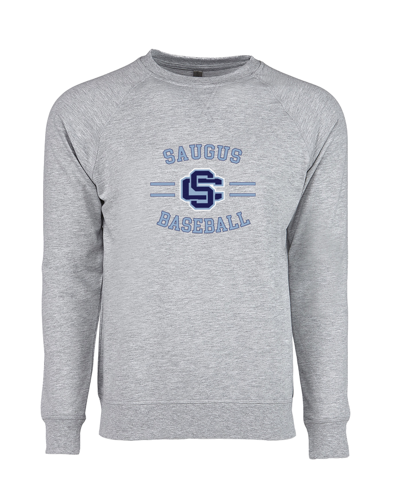 Saugus HS Baseball Curve - Crewneck Sweatshirt