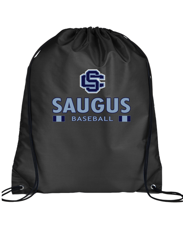 Saugus HS Baseball Stacked - Drawstring Bag